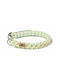 Unicord Handmade Dog Collar Flower Power Yellow Pastel Blue 30-36cm Small