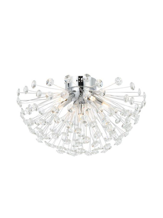Lightplanet Κρεμαστό Φωτιστικό με Κρύσταλλα 35x35εκ.