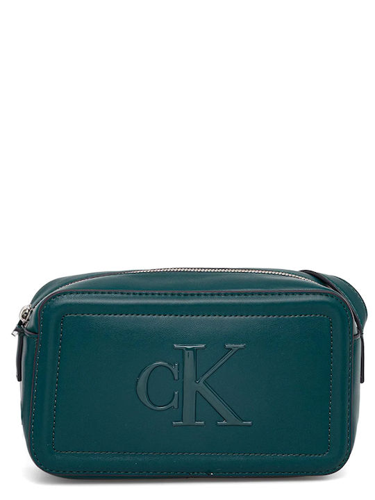 Calvin Klein Camera Γυναικεία Τσάντα Ώμου Πράσινη