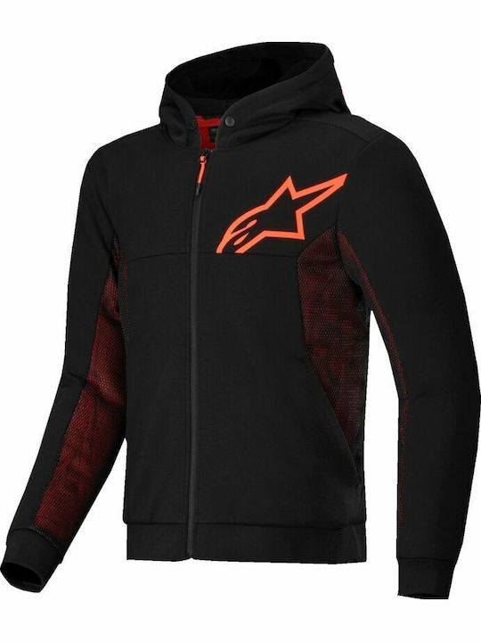Alpinestars Hoodie Chrome Air Sport Jachetă Moto de Iarnă pentru Bărbați Neagră