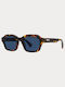 Kenzo Women's Sunglasses with Brown Tartaruga Frame and Brown Lens