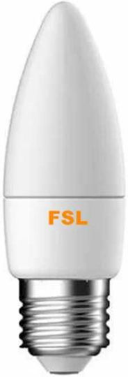 Lightplanet Bec LED 5.5W Pentru Bază De Bec E27 Și Formă C37 Alb Cald