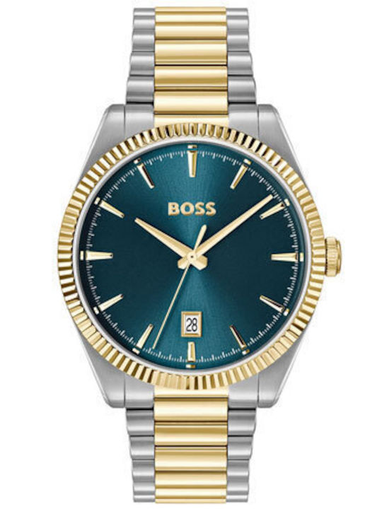 Boss Hugo Men's Battery Watch with Silver Metal...