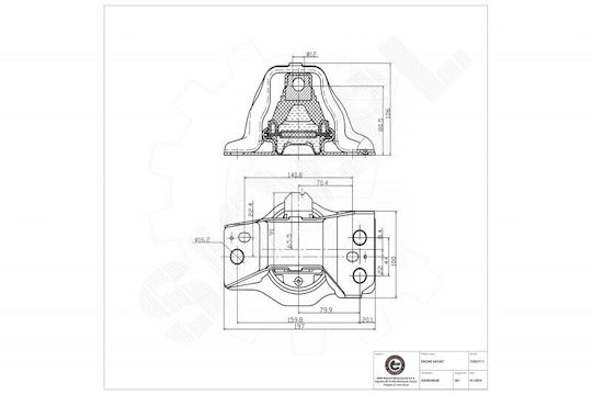 Rechte Motorhalterung Renault Großartiger Szenischer Ii Megane Ii Scenic Ii 8200549046