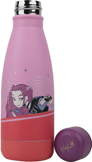 Cinereplicas Kpop Demon Hunters Kids Water Bottle K-Pop Demon Hunters Stainless Steel Grey 500ml