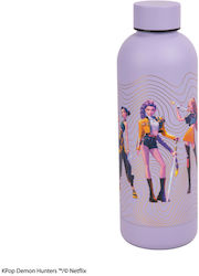 Cinereplicas Kpop Demon Hunters Kids Water Bottle Stainless Steel Lilac 500ml