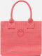 Pinko Fabric Beach Bag Pink