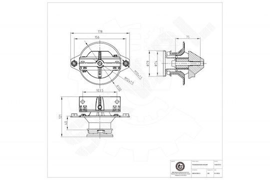 SKV Motorhalterung Für Mercedes-Benz Sprinter Getriebe hinten 9062420013