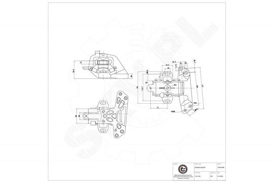 Αριστερό Στήριγμα Κινητήρα Citroën C5 Ii Iii Peugeot 407 508 I 181394