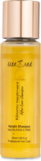 Live Spa Cosmetics Σαμπουάν Αναδόμησης/Θρέψης & Λάμψης 50ml