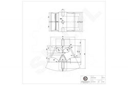 Предна Скоба За Монтаж На Двигател Audi 80 90 VW Пасат Сантана 823 199 381 B