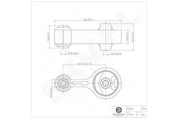 Hintere Motorhalterung Mazda 6 Gr1a39040a