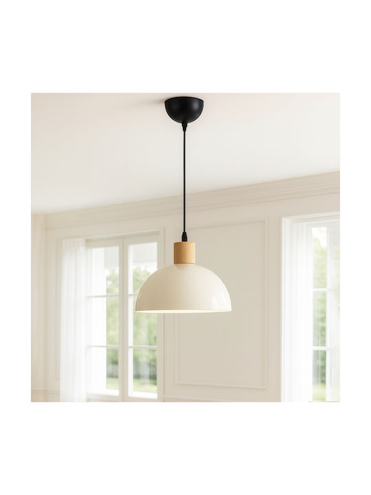 Megapap Talis Pendant Ceiling Light Beige with ...