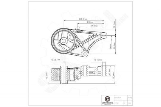 Engine Mount Fiat Croma Opel Vectra C Signum Saab 9-3 Front