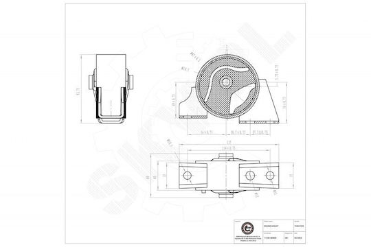 SKV Motorhalterung Nissan Almera II Hintere 113204m400