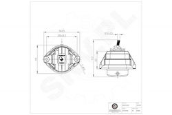 Δεξιό Στήριγμα Κινητήρα Bmw 5 6 22116774620 Δεξιό Στήριγμα Κινητήρα Bmw 5 6 22116774620
