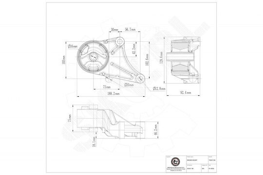 Motorhalterung Opel Astra H Meriva B Zafira Vorne 5684130