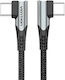 Vention USB 2.0 Cable USB-C Male - USB-C 100W PD Gray 0.5m TANHD