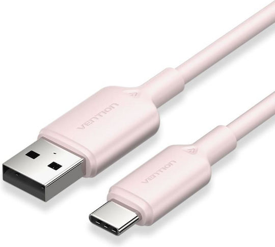 Vention USB 2.0 Cable USB-C male - USB-A Ροζ 2m CWAPH
