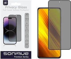 Privacy Glass Sonique Premium Series HD Full Cover 9H Xiaomi Poco X3 NFC Poco X3 Pro Poco X4 Pro 5G Negru Privacy Glass Sonique Premium Series HD Full Cover 9H Xiaomi Poco X3 NFC Poco X3 Pro Poco X4 Pro 5G Negru