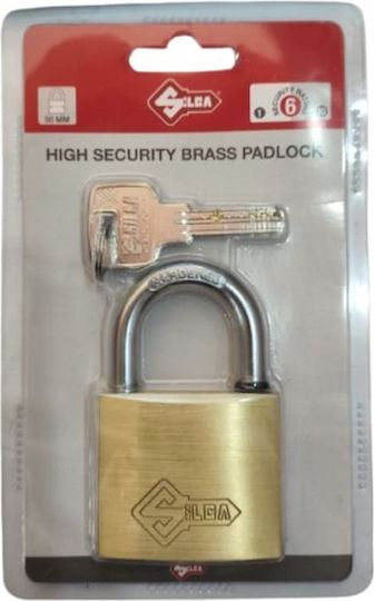 Silca Brass Padlock with Key 50mm