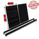 Single Heavy-Duty Shelf 200x40 Black 20040.066