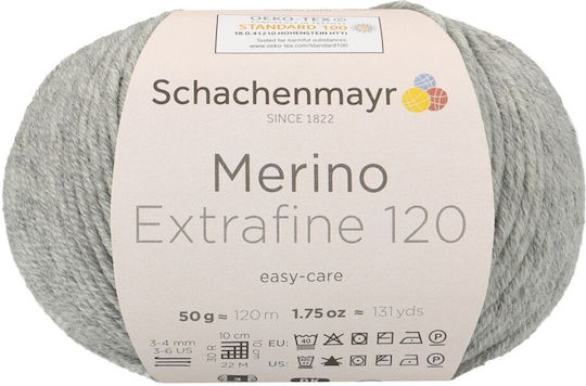 Schachenmayr Merino Extrafine 120 Wool Pearl Silver 120m 50gr