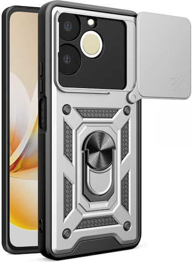 Realme Note 70t Case OEM Hard Back PC+TPU Silver Stand