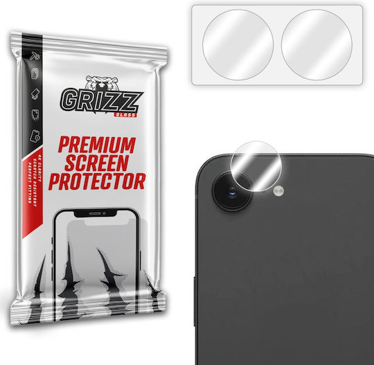 GrizzGlass Hybridglass Mobile Camera Protector Tempered Glass Transparent for iPhone 17e / 16e