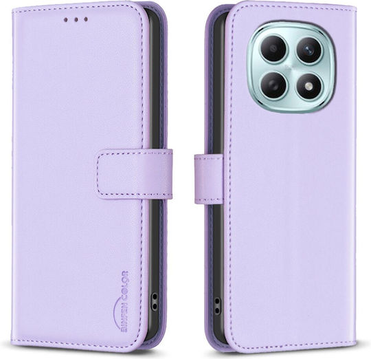 Θήκη Xiaomi Poco M8 5g Redmi Note 15 5g Redmi Note 15 4g Binfen Color Bf17 Flip Πορτοφόλι Συνθετικό Δέρμα Pu Tpu Μωβ Wallet Stand