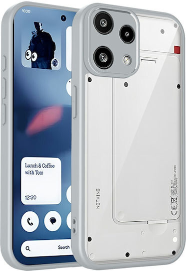 Handyhülle Nichts 3a Lite 5g Oem Harte Rückseite Pc+tpu Grau