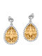 Verorama Rosette Silver Gold Plated Earrings