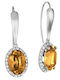 Verorama Rosette Earrings Made of Gold Plated Silver