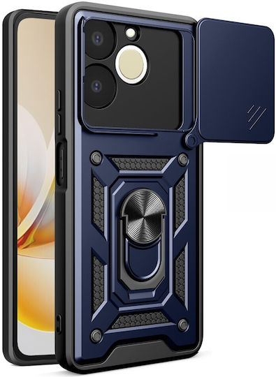 Handyhülle Realme Note 70T OEM Harte Rückseite Pc+tpu Blau Stand