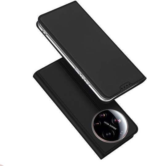 Husă Xiaomi 17 Ultra 5g Dux Ducis Skin Pro Series Flip Portofel Piele Sintetică Pu Tpu Negru Wallet Stand