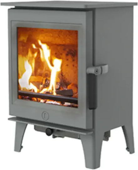 Charnwood Cranmore 3 Sobă pe Lemne din Oțel 3.6kW Pewter