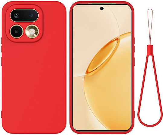 Θήκη Realme 16 Pro+ 5g Oem Πλάτη Σιλικόνης Κόκκινο Λουράκι