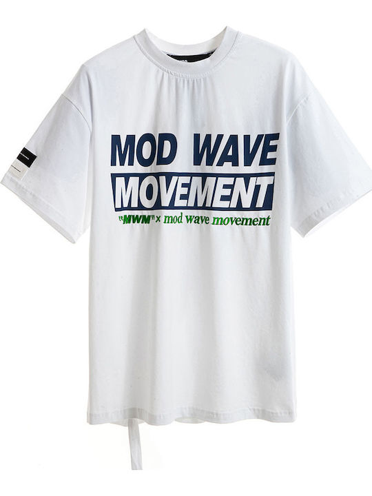 Mod Wave Movement Тениска Бяла