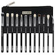 Luxorise Brilliance Set Pensule De Machiaj Argintiu 12 Bucăți