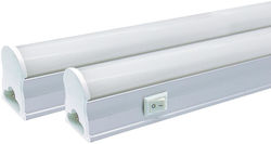 Unterbauleuchte LED Batten T5 600mm 9W 85-265VAC 820lm 6500K mit Stecker Rlx 02.031.0127 5 Stück Unterbauleuchte LED Batten T5 600mm 9W 85-265VAC 820lm 6500K mit Stecker Rlx 02.031.0127 5 Stück