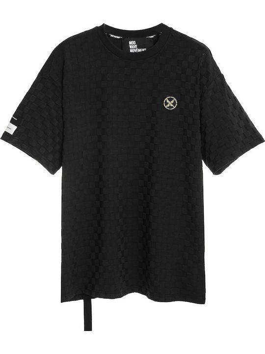 Mod Wave Movement T-shirt Μαύρο