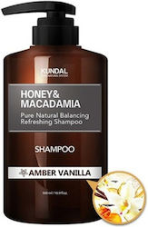 Kundal Honey & Macadamia Nature Shampoo Amber Vanilla 500ml Kundal Honey & Macadamia Nature Shampoo Amber Vanilla 500ml
