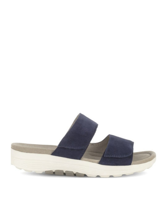 Gabor Leather Women's Anatomic Blue Sandals