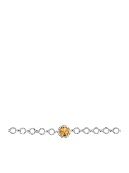 Verorama Damentaschenarmband Rosette aus Silber