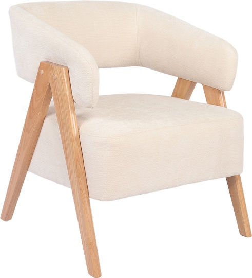 Πολυθρόνα Barton 67x66x74cm Μπεζ Πολυθρόνα Barton 67x66x74cm Μπεζ