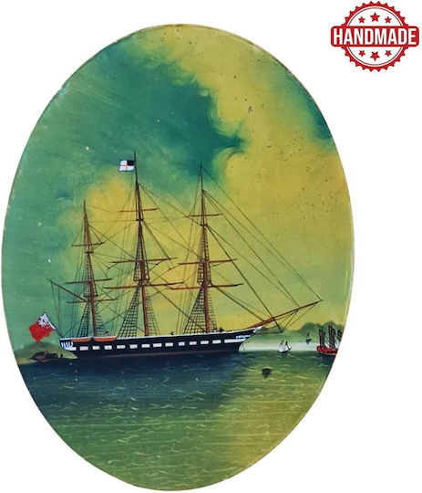 Artekko Γυάλινη Επιφάνεια Ζωγραφισμένη Reversed Painting Στο Χέρι 28.5x35.5 Cm