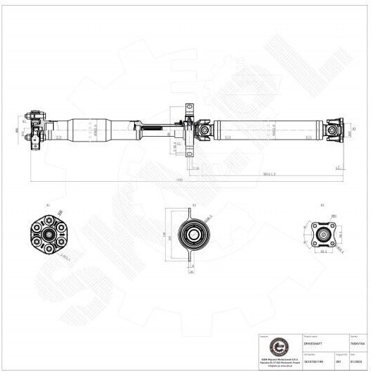 Άξονας Μετάδοσης Κίνησης Bmw 3 E90 E91 E92 E93 26107551199