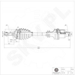 Ημιαξόνιο Renault Clio Ii Kangoo Thalia I Εμπρός Δεξιά 7700111508