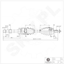 Ημιαξόνιο Μετάδοσης Κίνησης Ford C-max Focus Ii Volvo C30 S40 Ii V50 Εμπρός Δεξιά 1223723 Ημιαξόνιο Μετάδοσης Κίνησης Ford C-max Focus Ii Volvo C30 S40 Ii V50 Εμπρός Δεξιά 1223723