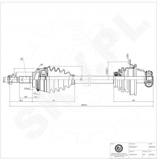Renault Megane I Scenic I Getriebewellen Vorne Links 7700112116